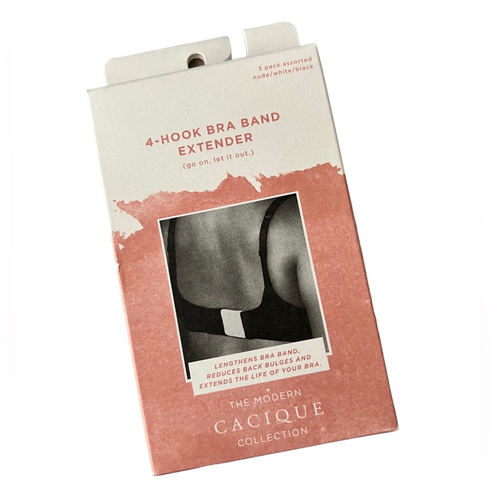 *NWT* Cacique 4-Hook Bra Band Extender (3pack, O/S)